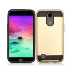 LG V5, K10 (2017), K20 Plus Armor Hybrid Case (Champagne Gold)
